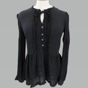 William Rast S Blue Graphite Long Sleeve Top